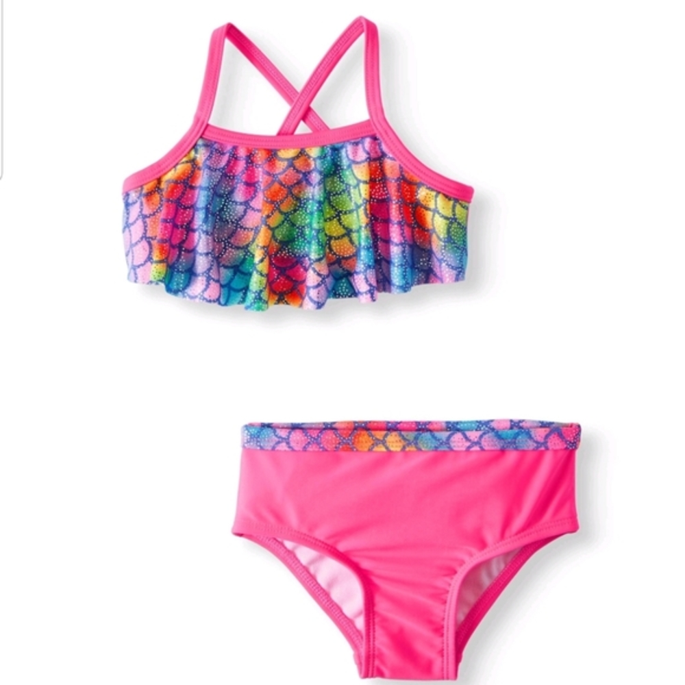 2 piece swimsuit swim suit wear swimwear mermaid cy